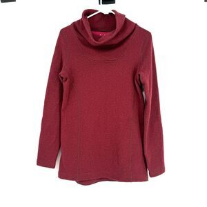 ARC'TERYX Desira Fleece Tunic Sweater Funnel Hiking Outdoor Camping Burgundy M